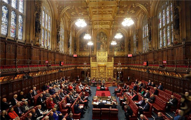 Tradition oder kann das weg? Kritik am House of Lords Gesamtansicht vom House of Lords, in dem damals der Gesetzentwurf zum Austritt Großbritanniens aus der Europäischen Union diskutiert wurde.