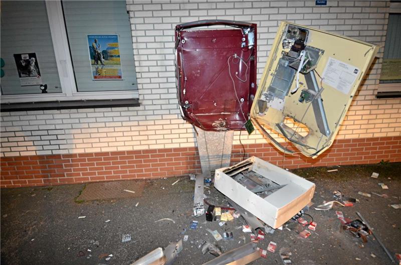 Gesprengter Zigarettenautomat in Wegeleben