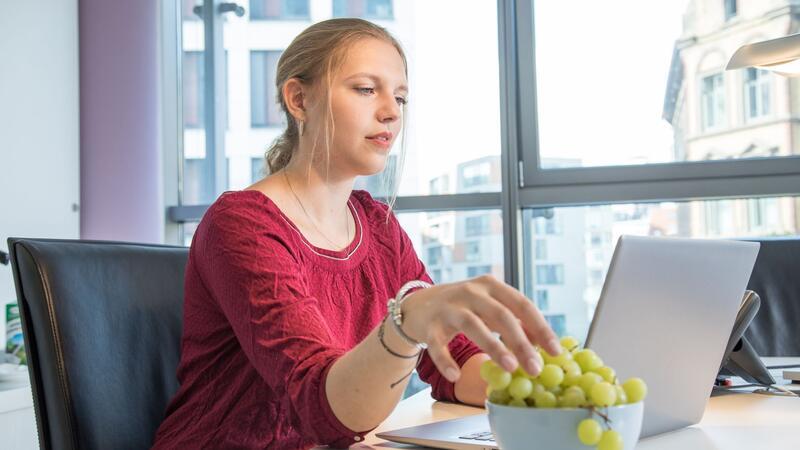 So viel Spaß macht vegetarisches Essen to go Gesundes für Zwischendurch: Trauben sind reich an Vitaminen.