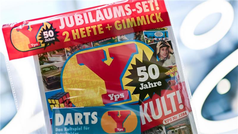 Der Kult-Comic „Yps“ ist wieder da Gimmick ist diesmal ein Entscheidungsfinder: ein Dartspiel mit Magnetpfeilen.
