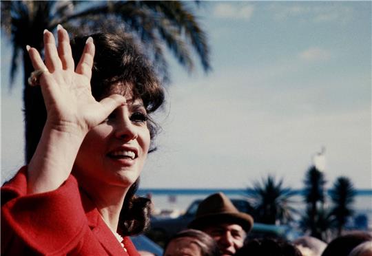 Gina Lollobrigida an der Côte d'Azur (1980).