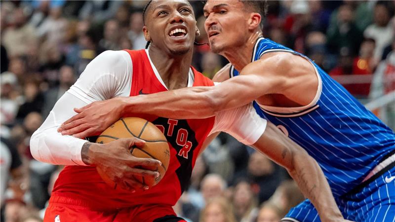 Ging mit den Orlando Magic in Toronto unter: Tristan da Silva (re).