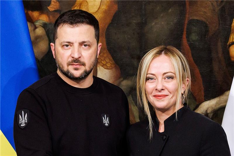 Präsident Selenskyj in Rom - Italien sichert Hilfe zu Giorgia Meloni nennt Selenskyj «meinen Freund».