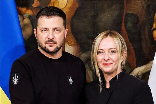 Giorgia Meloni nennt Selenskyj «meinen Freund».