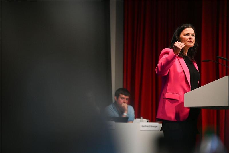 Gitta Connemann, CDU-Bundestagsabgeordnete, spricht beim Niedersachsentag.