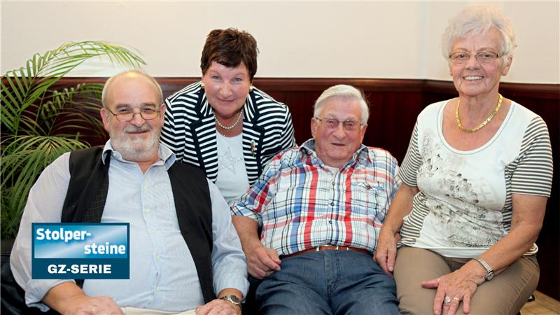 Rückblick auf einen Goslar-Besuch von Manfred Jacob Goslarer Wiedersehen im August 2013 (v. li.): Stephan Gistrichovsky und Schwester Christa-Maria Kassert treffen Manfred und die inzwischen verstorbene Christina Jacob. Foto: GZ-Archiv