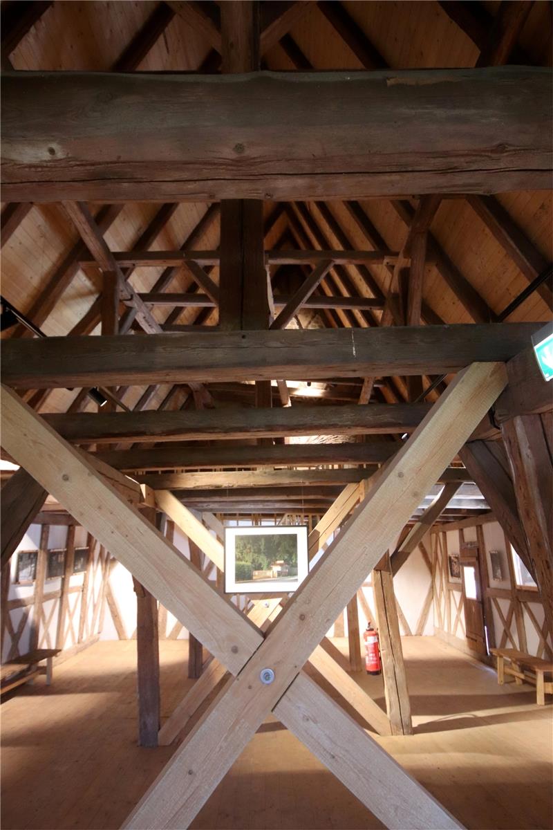 Denkmäler rund ums Große Bruch erzählen ihre Geheimnisse Größte Aufgabe bei der Hopfenspeicher-Sanierung: die statische Ertüchtigung. Foto: Gereke