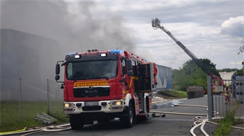 Großbrand bei KKF Fels in Goslar.