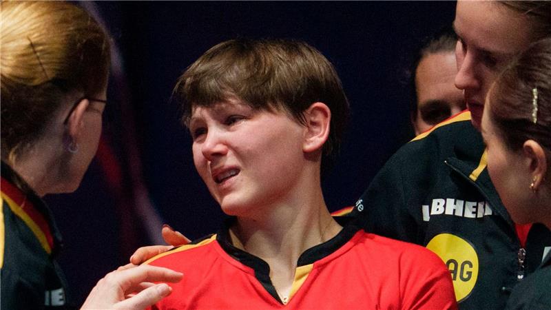 Große Enttäuschung: Nina Mittelham und ihr Team nach der Halbfinal-Niederlage bei der Tischtennis-WM.