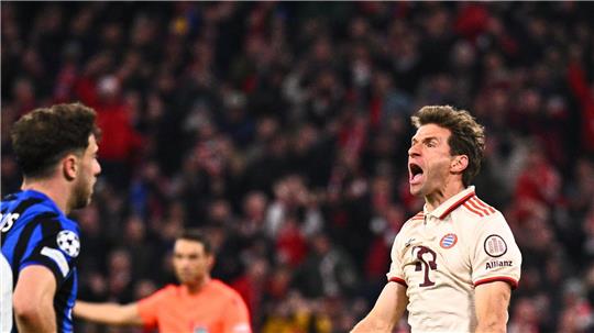 Große Gefühls-Explosion: Thomas Müller nach seinem Tor zum 1:1.