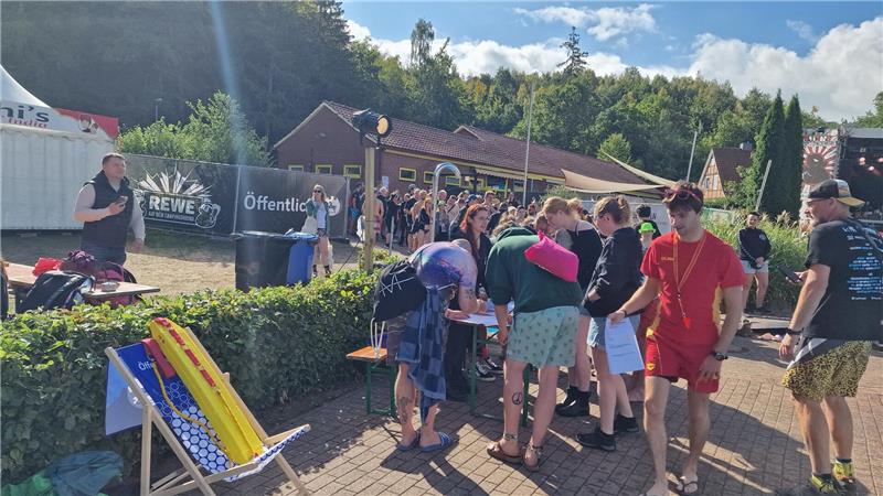 Großer Andrang bei der Seepferdchen-Aktion am Samstagvormittag.