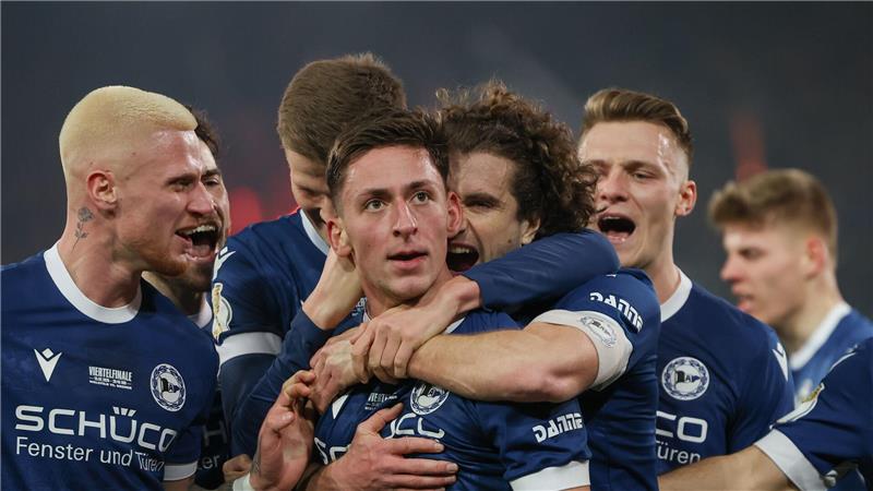 Forscher Außenseiter: Arminia glaubt an „Wunder“ gegen Bayer Großer Kampf, tolle Tore: Die Arminia will auch gegen Leverkusen wieder jubeln.