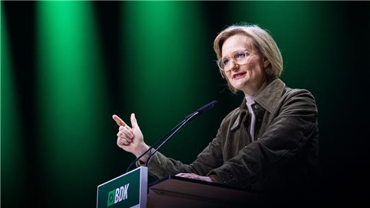 Grünen-Chefin Franziska Brantner spricht sich für mehr Unterstützung aus Deutschland für die Ukraine aus. (Archivbild)