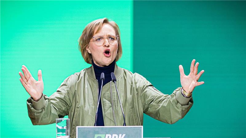 Grünen-Chefin Franziska Brantner wählte in Hannover ungewöhnlich deutliche Worte.