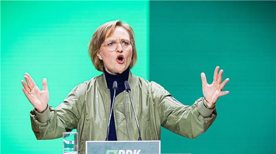 Grünen-Chefin Franziska Brantner wählte in Hannover ungewöhnlich deutliche Worte.