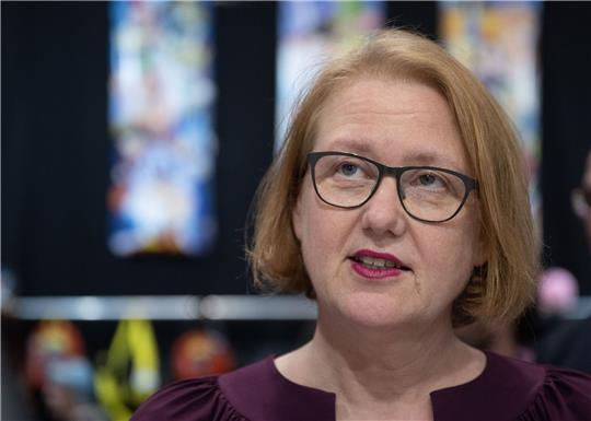 Grünen-Politikerin und Bundesministerin für Familie, Senioren, Frauen und Jugend: Lisa Paus.