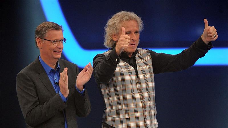 Günther Jauch wird 70 und bekommt Glückwünsche von seinem Freund Thomas Gottschalk. (Archivbild)