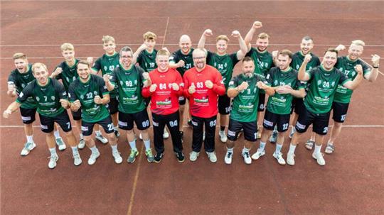 Haben Grund zum Jubeln: Die Herren der HSG Liebenburg-Salzgitter spielen in der kommenden Saison in der Handball-Regionsoberliga.