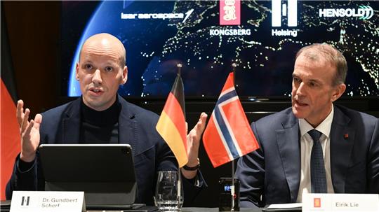 Haben ehrgeizige Pläne im All: Die Chefs von Helsing und Kongsberg.