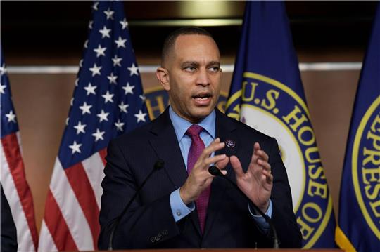 Hakeem Jeffries führt die Demokraten im Repräsentantenhaus an.