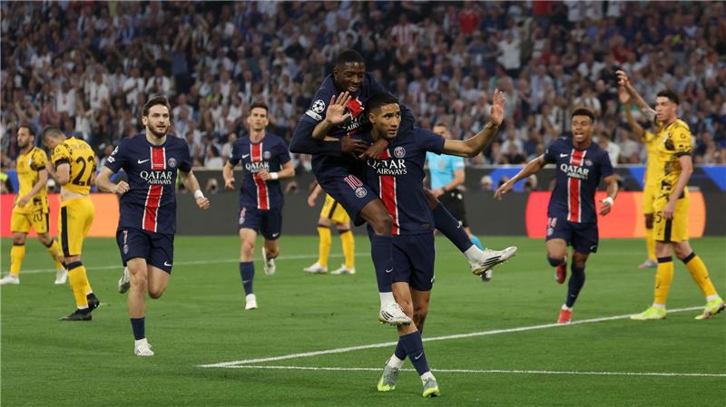 „Erst der Anfang“: Paris demütigt Inter und holt Henkelpott Hakimi bejubelt das erste Tor verhalten.