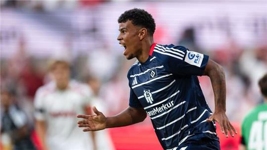 Hamburgs Ransford-Yeboah Königsdörffer war der Mann des Spiels gegen Köln.