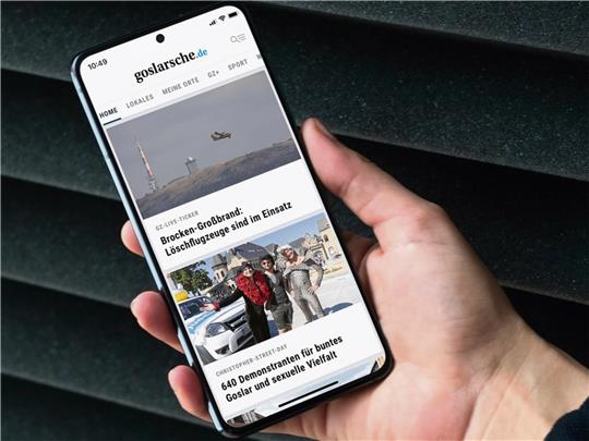 Handy gezückt und alle Nachrichten auf einen Blick – mit der neuen GZ-App.  Fotos: Privat