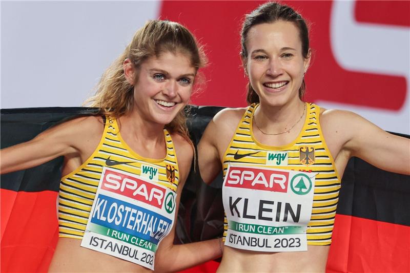 Klein Europameisterin vor Klosterhalfen: „Gold umso geiler” Hanna Klein setzte sich bei der Hallen-EM über 3000 Meter gegen Konstanze Klosterhalfen durch.