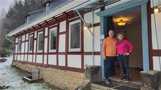 Hanneke und Michael Blum suchen einen Käufer für das historische Zechenhaus am Rammelsberg.