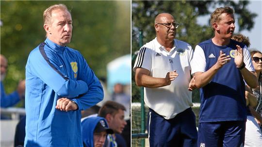 Hannes Deicke (li.) und Sven Hahmann haben in Osterwieck zusammen gespielt und sollen jetzt als Trainer Einheit Wernigerode zum Klassenerhalt führen. Fotos: GZ-Archiv