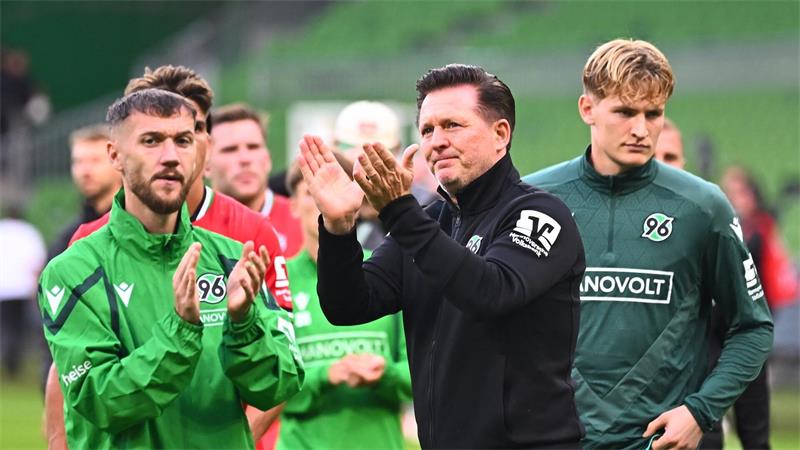 Hannovers Trainer Christian Titz nach dem Pokalspiel gegen SV Hemelingen.