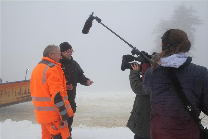 Hans Ervenich, Stadtbrandmeister, Fabian Brockschmidt, Betriebsleiter Wurmbergseilbahn, Braunlage, Interview, NDR