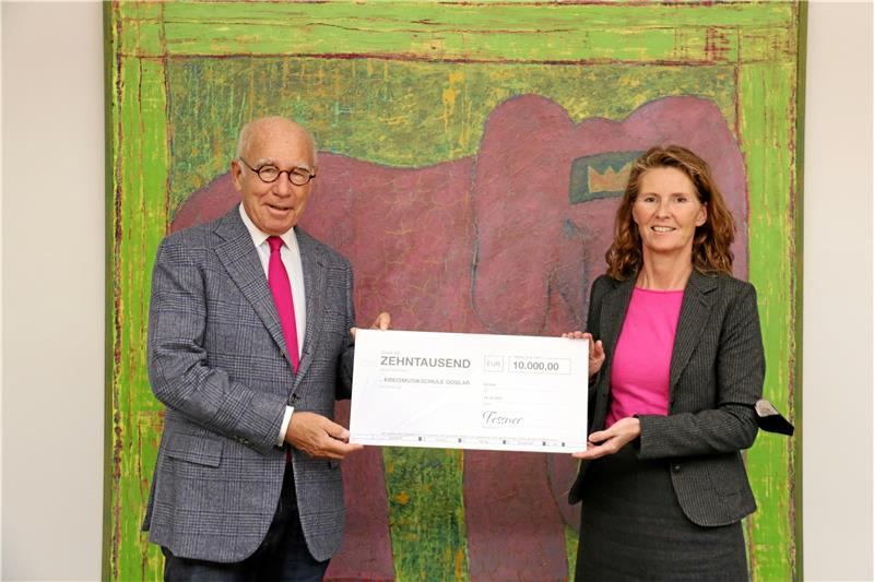 Tessner spendet 10.000 Euro für Kreismusikschule Goslar Hans-Joachim Tessner