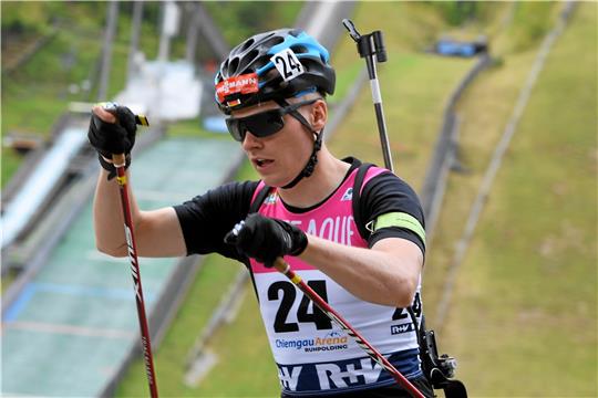 Hans Köllner vom WSV Clausthal-Zellerfeld liefert als Zwölfter des Sprintrennens sein bestes Ergebnis bei den Weltmeisterschaften in Ruhpolding ab. Foto: Deubert