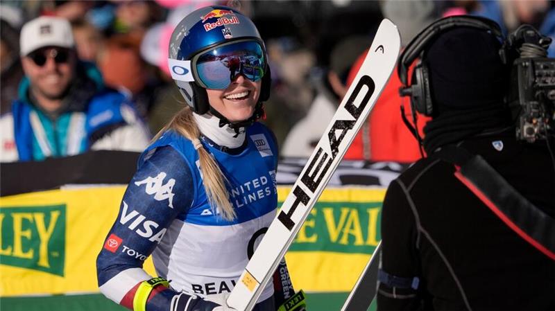 Happy und angriffslustig: Lindsey Vonn.