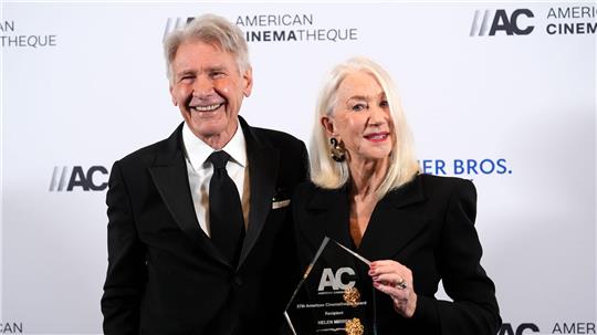 Harrison Ford und Helen Mirren verbrachten beim Dreh der Western-Saga „1923“ auch ihren Feierabend oft miteinander. (Archivbild)