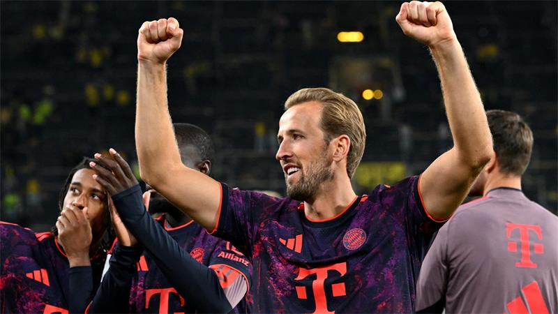 Harry Kane jubelt - bald auch über die Ehrung des Ballon d’Or? (Archivbild)