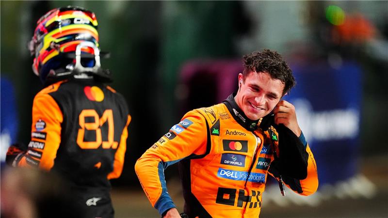 Piastri-Show von Katar geht weiter: Auch Pole für Grand Prix Hat Lando Norris nach dem Rennen in Katar auch gut lachen?