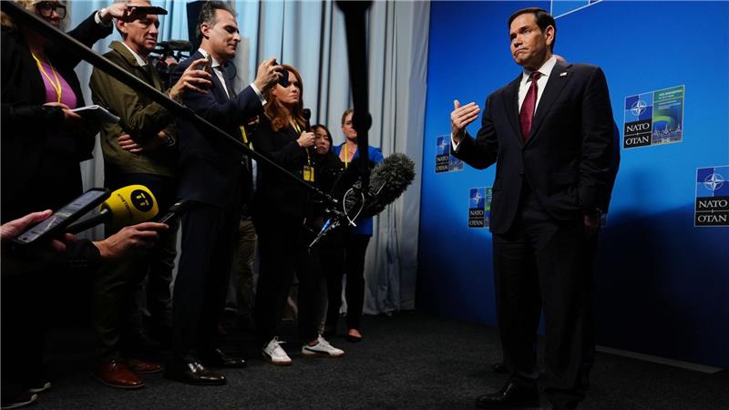 Hat bei seinen Nato-Verbündeten um Unterstützung für einen „Plan B“ zur Öffnung der Straße von Hormus geworben - US-Außenminister Marco Rubio. 