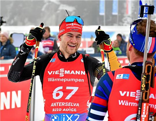 Hat gut lachen: Danilo Riethmüller gehört nach seinem eindrucksvollen Debüt im Weltcup im kommenden Jahr zum Perspektivkader des Deutschen Skiverbandes. Foto: Kornatz