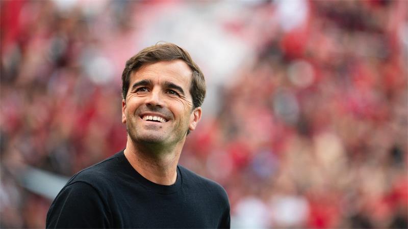 Hatte Grund zum Strahlen: Leverkusens Trainer Carles Martínez.