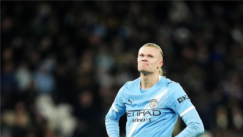 „Benzin für unsere Entwicklung“ und Peps „Versagen“ Hatte das Nachsehen: Manchesters Superstürmer Erling Haaland.