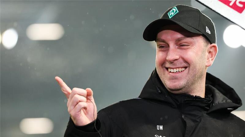 Hatte vor dem Spiel gut Lachen: Werder-Trainer Ole Werner 