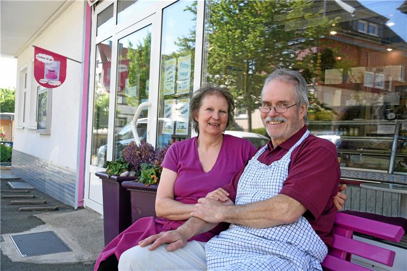 Heidi und Rainer Kropp führen 32 Jahre lang ihre Georgenberger Fleischerei „In den Kröhnen“.  Archivfoto: Kempfer