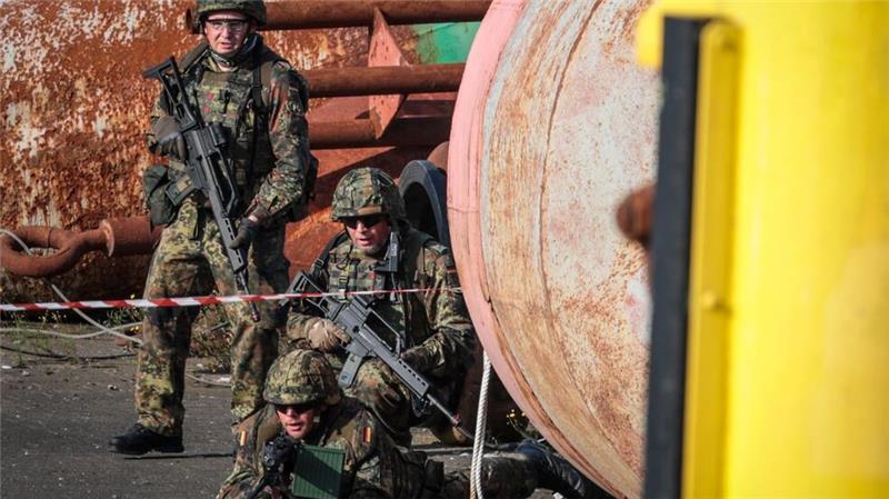Bundeswehr stellt Division für Heimatschutz auf Heimatschützer bei der Bundeswehr-Übung „Fishtown Guard 2024“