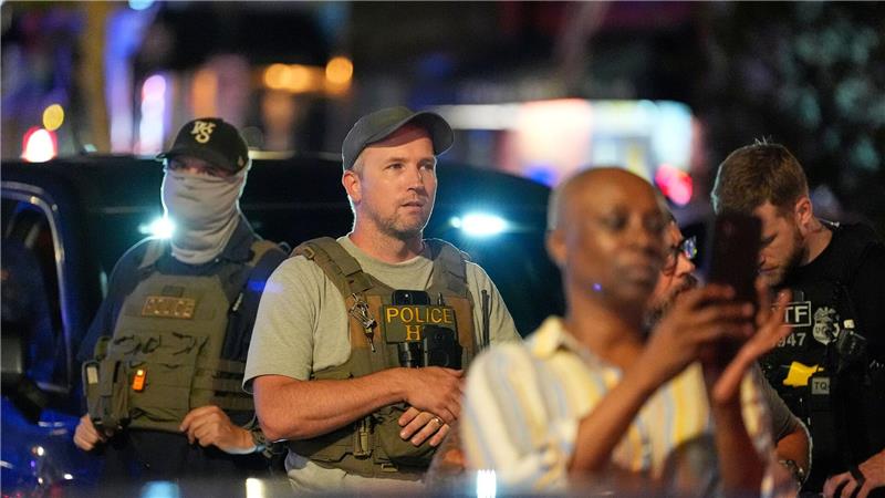 Bilder des Tages Heimatschutz patrouilliert mitten in Washington