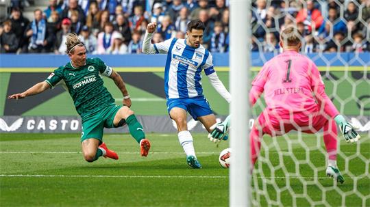 Hertha-Kapitän Josip Brekalo war auch am Siegtor der Berliner beteiligt. 