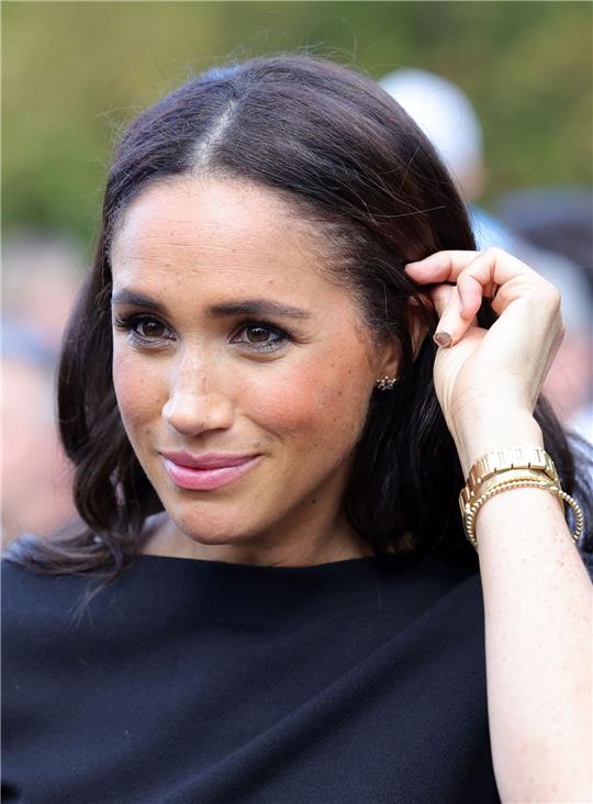 Herzogin Meghan nach dem Tod der Queen 2022 in London.