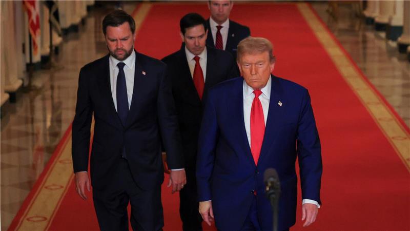 Drohung, Deadline, Deal - wie erfolgreich ist Trump damit? „Heute ist Tag 61“ - Trump und sein Team treten nach den Angriffen auf den Iran vor die Kameras. (Archivbild)