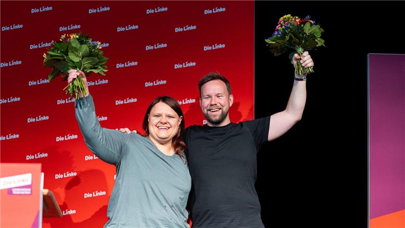 Linke wählt neuen Landesvorstand und will wieder in Landtag Hilke Hochheiden und Thorben Peters sind die neuen Landesvorsitzenden der Linken in Niedersachsen.